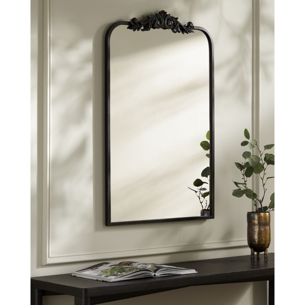 Aarlen Antique Black Wall Mirror, 36 in.