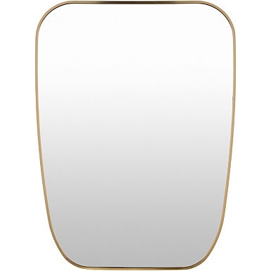 Gold Foil Arched Mirror