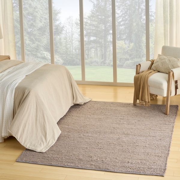 Jaxon Gray Natural Jute Area Rug