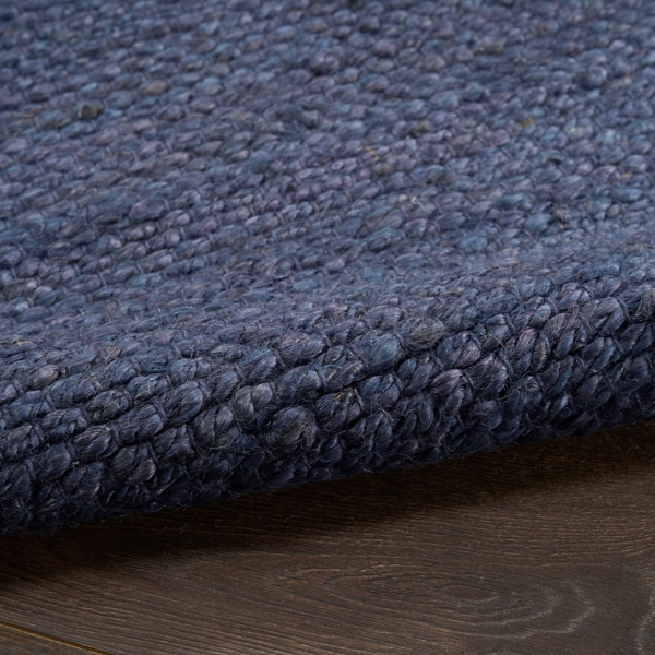 Jaxon Navy Natural Jute Area Rug