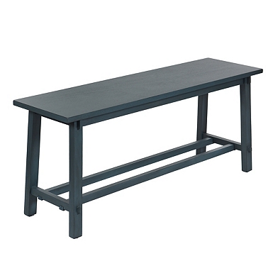 Turquoise Wood Classic Farmhouse Bench