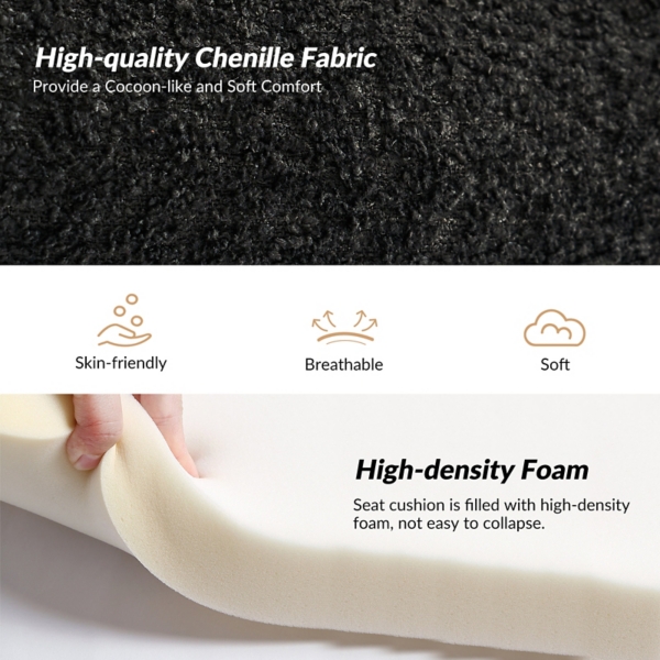 Boucle Chenille George Accent Chair