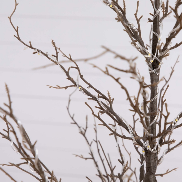ft. Pre-Lit Artificial Twig Tree