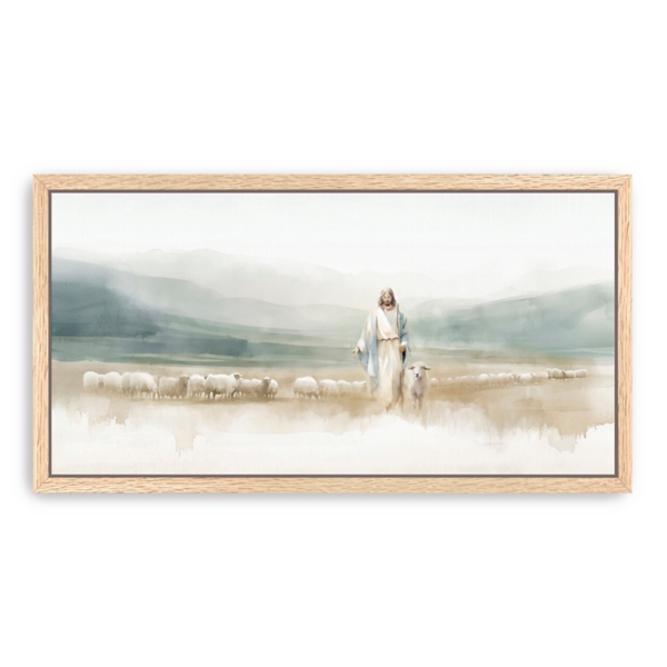 Good Shepherd Framed Canvas Art Print | Kirklands Home