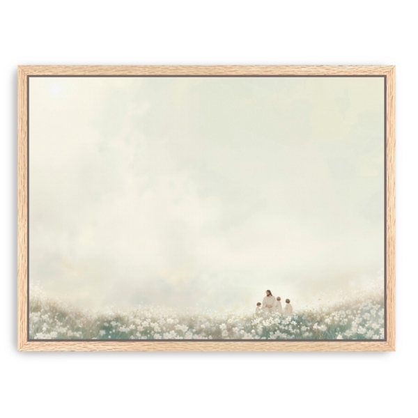 Pure in Heart Framed Canvas Art Print, 32x42