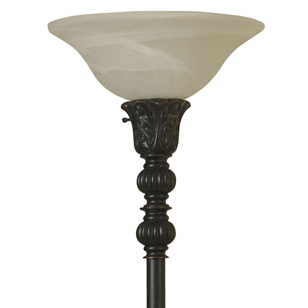 Bronze Madison Torchiere Floor Lamp