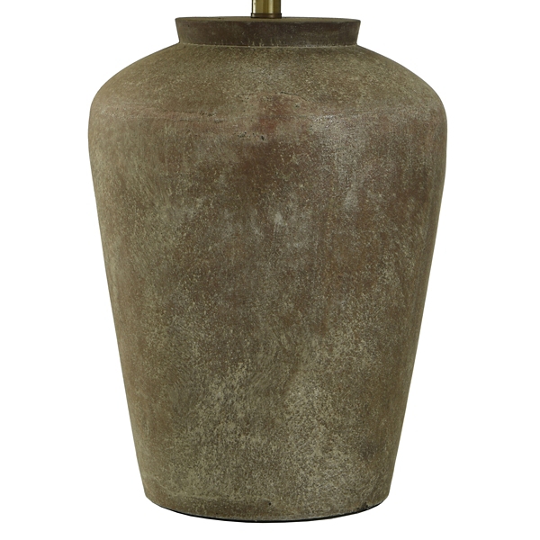 Rustic Cement Cotta Table Lamp