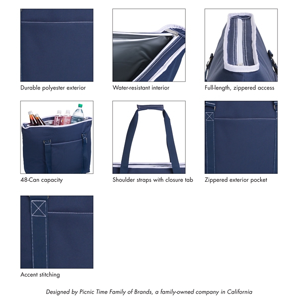 Navy Tennessee Titans Tahoe XL Cooler Tote Bag