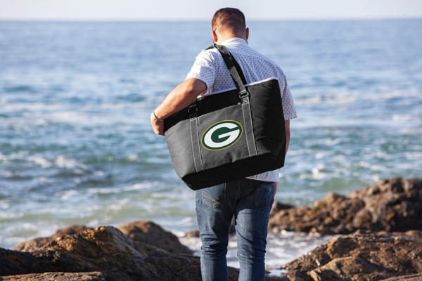 Black Green Bay Packers Tahoe XL Cooler Tote Bag