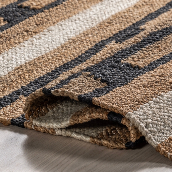 Raleigh Striped Jute Area Rug