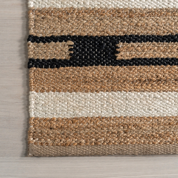 Raleigh Striped Jute Area Rug, 9x12
