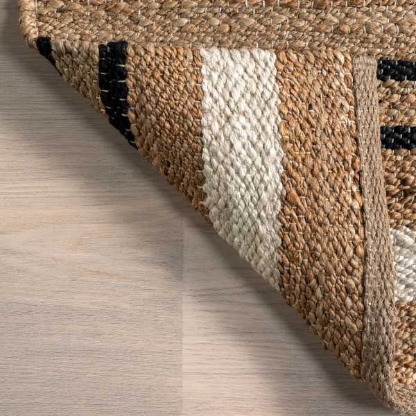 Raleigh Striped Jute Area Rug, 9x12