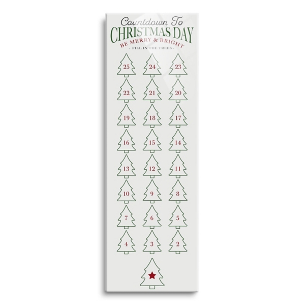 Countdown to Christmas Dry Erase Board