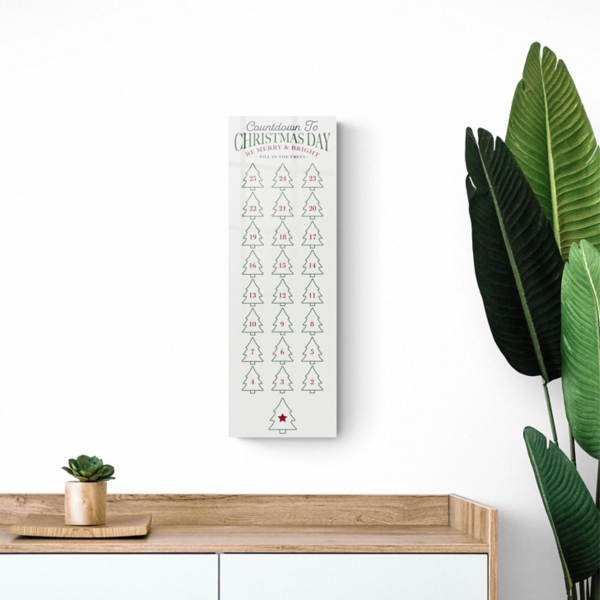 Countdown to Christmas Dry Erase Board