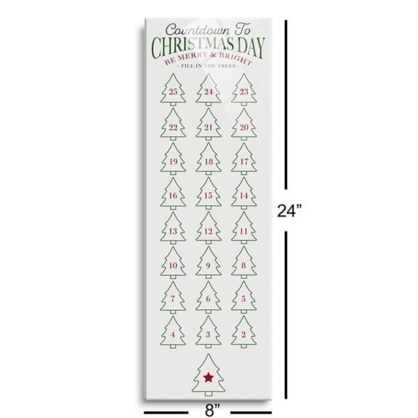 Countdown to Christmas Dry Erase Board