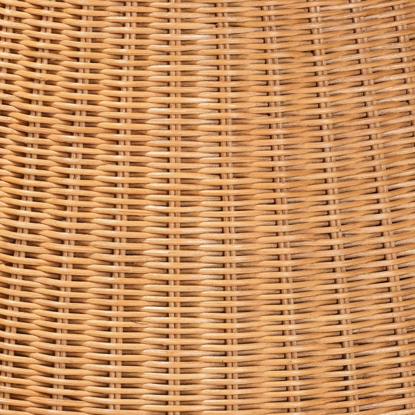 Honey Boho Braided Rattan Accent Table