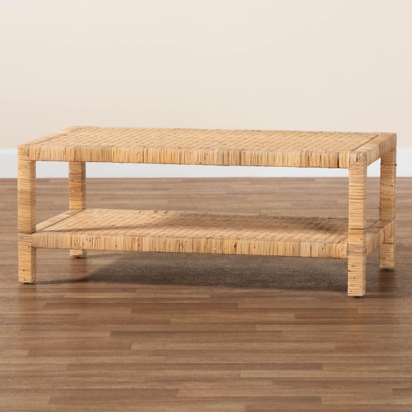 Woven Natural Rattan Bali Coffee Table