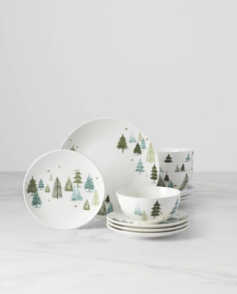 Lenox Balsam Lane Christmas 12-pc. Dinnerware Set