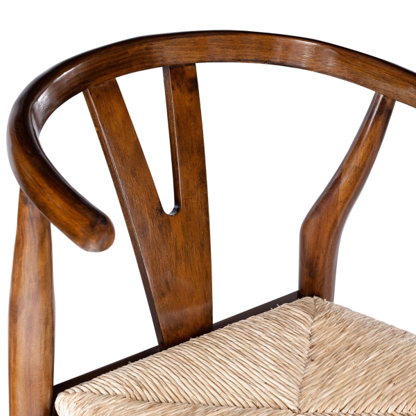 Walnut Wood Wishbone Counter Stool