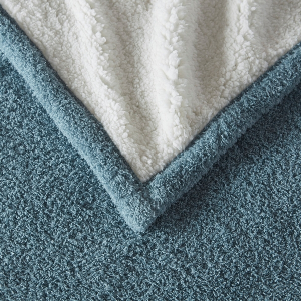 Blue Dreamy Soft Heated Throw