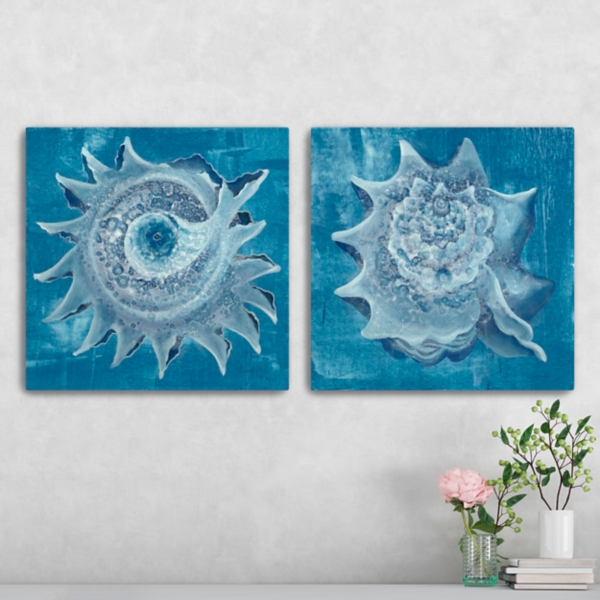 Seashore Canvas Art Prints, Set of 2