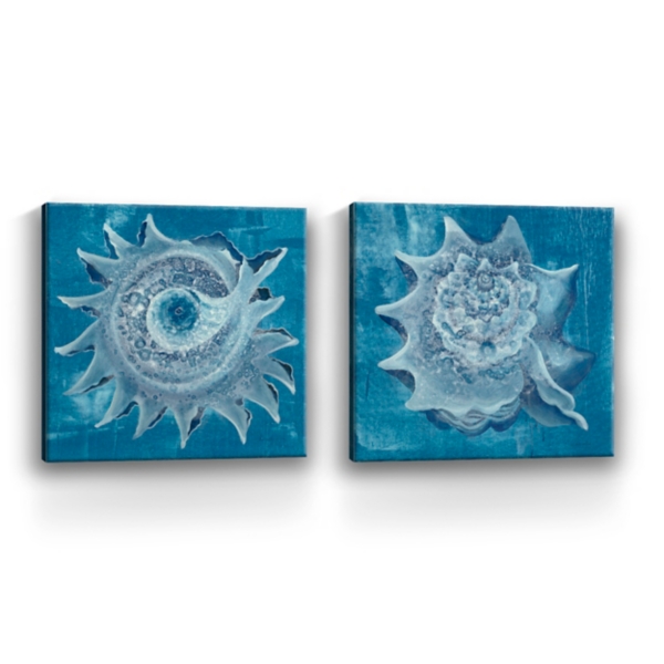 Seashore Canvas Art Prints, Set of 2