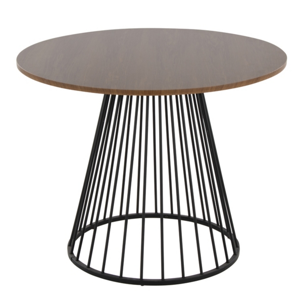 Black and Brown Canary Cosmo Round Dining Table | Kirklands Home