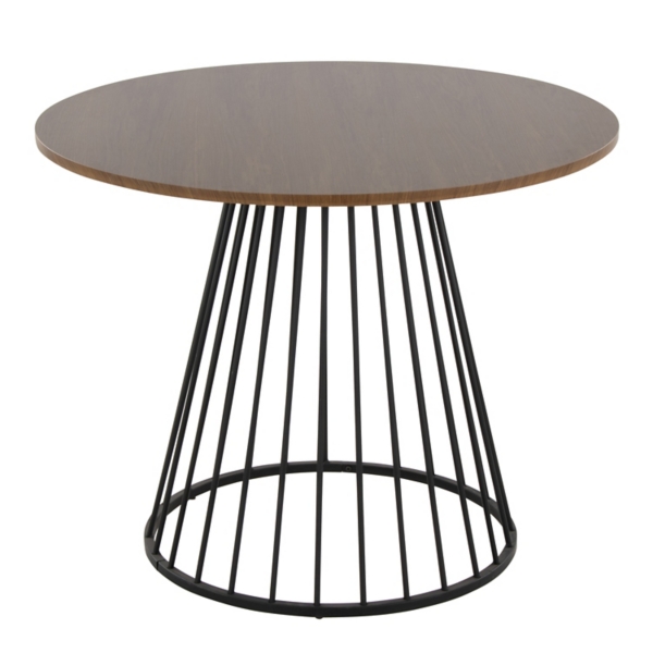 Black and Brown Canary Cosmo Round Dining Table
