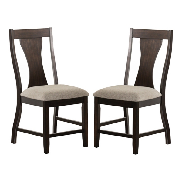 Upholstered Walnut Kix Dining Chairs, Set of 2 Kirklands Home