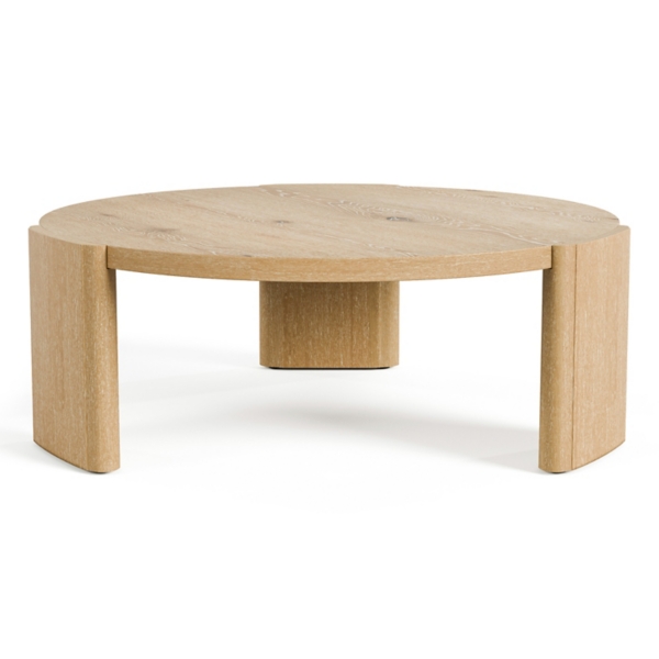 Natural Oak Wood Round Ashford Coffee Table Kirklands Home