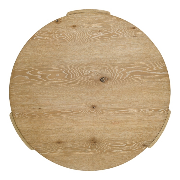 Natural Oak Wood Round Ashford Coffee Table