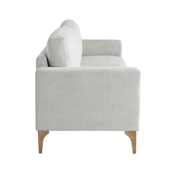 Ivory Woven Upholstered Madeline Sofa
