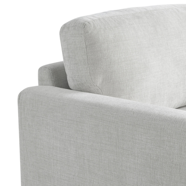 Ivory Woven Upholstered Madeline Sofa