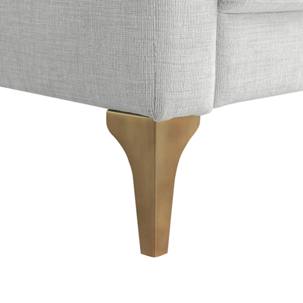 Ivory Woven Upholstered Madeline Sofa