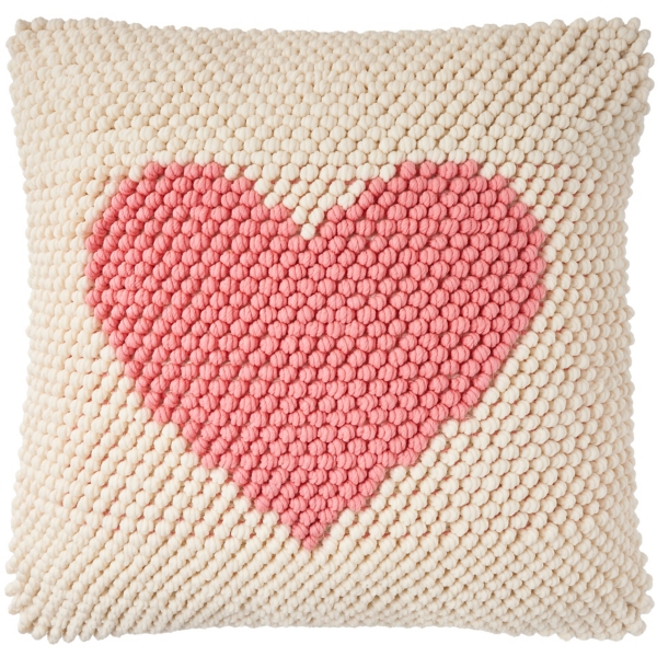 French Knot Heart Pillow set of sold 2