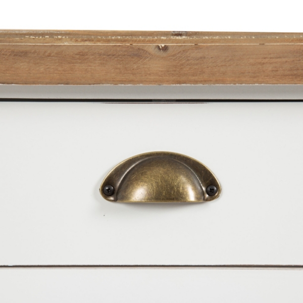 White Two-Tone Rutledge Console Table