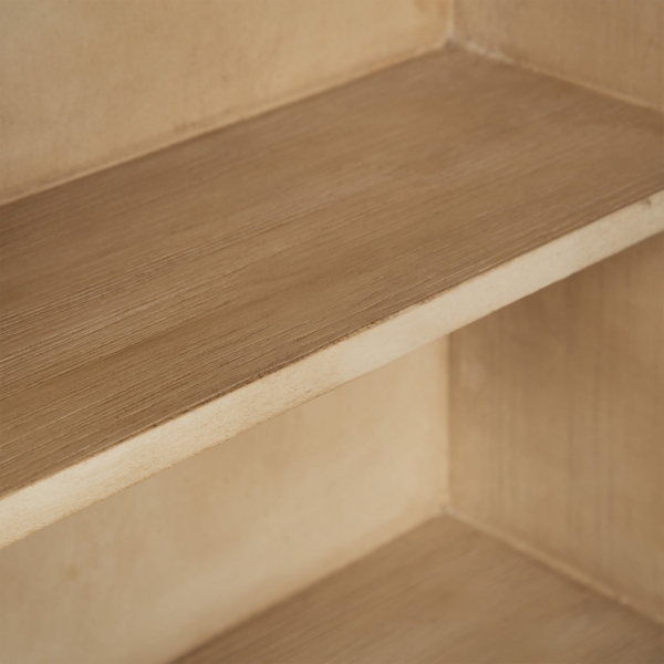 Black and Natural Arch Arcott Wall Cabinet