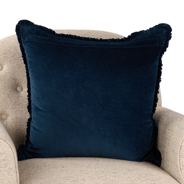 Navy Velvet Lennon Pillow