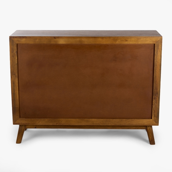 Warm Wood Hudson 4-Door Cabinet