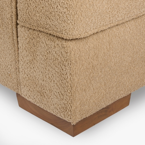 Camel Upholstered Chair and a Half