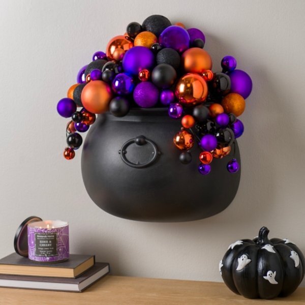 Purple & Orange Bubbling Cauldron Wall Décor