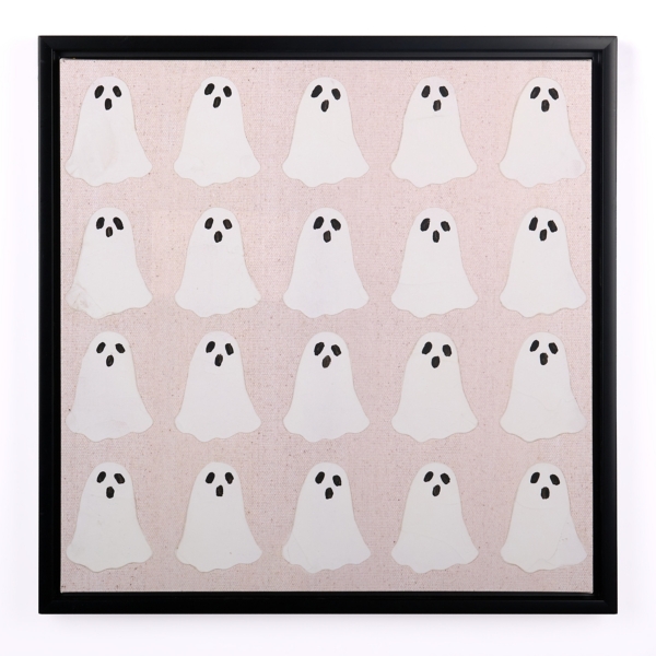 Painted Ghosts Framed Canvas Art Print