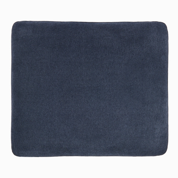 Brooks Blue Upholstered Ottoman