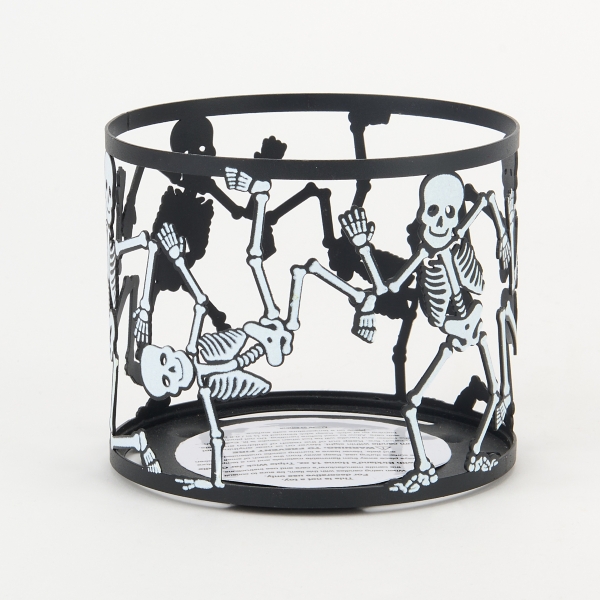 Skeleton 3-Wick Jar Candle Holder