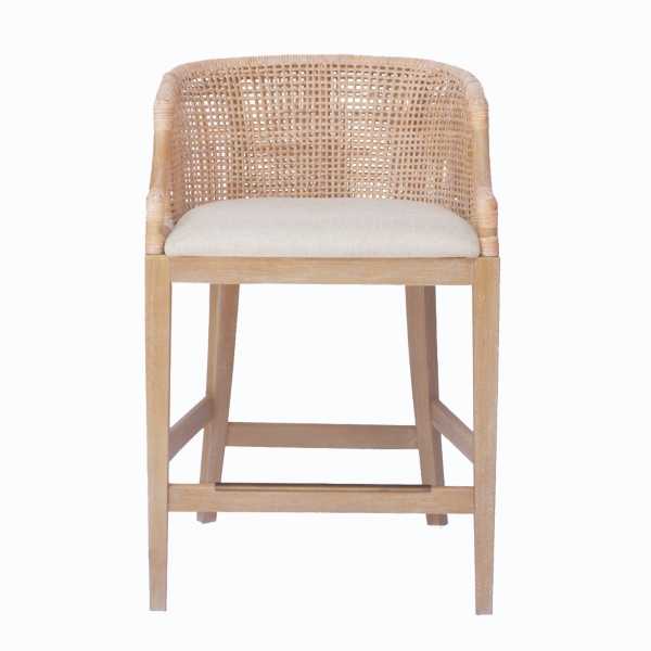 ★OSTKAKA★ Rica 23 rattan white Martha Stewart White Rattan Playa Counter Stool | Kirklands Home