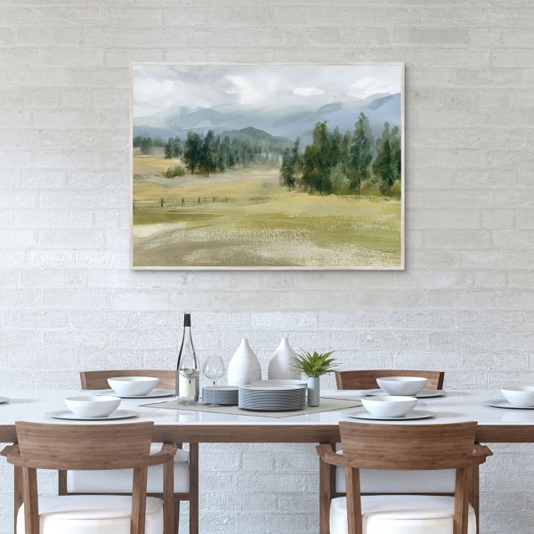 Valley Retreat Framed Canvas Art Print