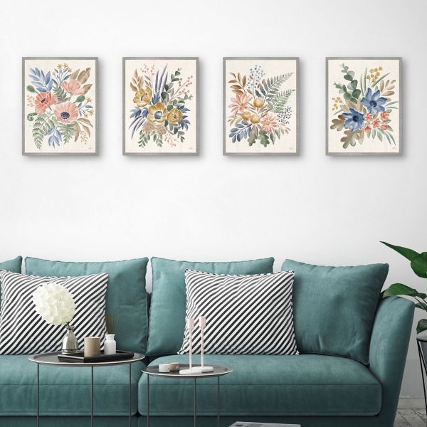 Botanical Blend Framed Art Prints, Set of 4