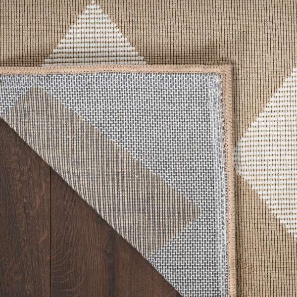 Jute Diamond Washable Area Rug, 8x10
