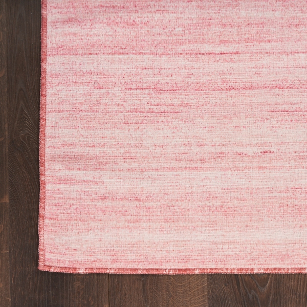 Solid Pink Washable Area Rug, 8x10