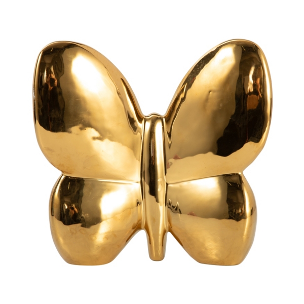 Gold Balloon Butterfly Figurine, 8 in.